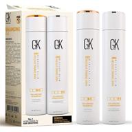 🌿 gk hair global keratin balancing shampoo and conditioner sets (10.1 fl oz/300ml) ideal for oily & color treated hair - deep cleansing solution for over-processed and environmentally stressed hair logo