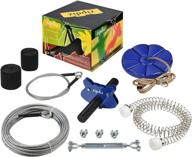 🌳 65ft 85ft 100ft zipdiz backyard zipline kit with seat and spring brake, includes tree protectors, 1/4" cable, supports up to 350lb (85 ft) логотип