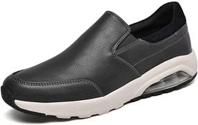 img 4 attached to Puxowe Loafers Cushion Walking Sneakers Men's Shoes for Loafers & Slip-Ons