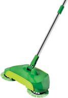 🧹 efficient green spiral sweep push broom - simplify your sweeping tasks! logo