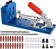 🔧 all-in-one aluminum pocket hole jig kit: dowel drill joinery screw set for woodwork, carpentry, and joint angle tool logo