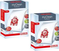 🔴 miele hyclean 3d efficiency dust bags and filters bundle - type fjm, 8 bags & 4 filters, red логотип