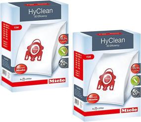 img 2 attached to 🔴 Miele HyClean 3D Efficiency Dust Bags and Filters Bundle - Type FJM, 8 Bags & 4 Filters, Red