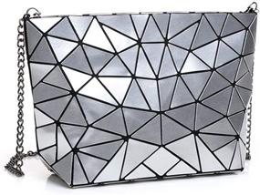 img 4 attached to 👜 Orita Holographic Envelope Handbag: Stylish Women's Shoulder Bag with Wallet & Handbags