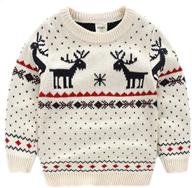 🔥 amao children's fireplace pullover: festive boys' christmas clothing logo