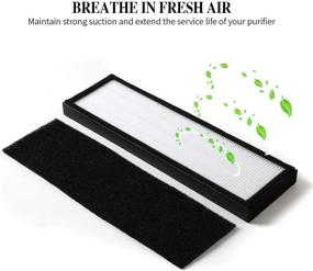 img 3 attached to 🌬️ Gazeer 4 Pack FLT4825 True HEPA Filter B +4 Pack Activated Carbon Pre-Filters: Ideal Companion for Guardian Air Purifier Models AC4825, AC4300, AC4800, AC4900, AC4850