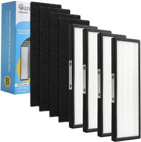 img 4 attached to 🌬️ Gazeer 4 Pack FLT4825 True HEPA Filter B +4 Pack Activated Carbon Pre-Filters: Ideal Companion for Guardian Air Purifier Models AC4825, AC4300, AC4800, AC4900, AC4850