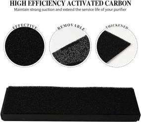 img 1 attached to 🌬️ Gazeer 4 Pack FLT4825 True HEPA Filter B +4 Pack Activated Carbon Pre-Filters: Ideal Companion for Guardian Air Purifier Models AC4825, AC4300, AC4800, AC4900, AC4850