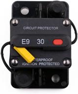 ⚡️ t tocas waterproof hi-amp 30a circuit breaker protector with manual reset for car marine trolling motors boat, 12v-48vdc logo