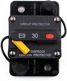 img 4 attached to ⚡️ T Tocas Waterproof Hi-Amp 30A Circuit Breaker Protector with Manual Reset for Car Marine Trolling Motors Boat, 12V-48VDC