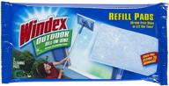 🪟 windex outdoor all-in-one window cleaner pads refill, 2 pads (single pack) logo