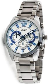 img 2 attached to Браслет Stauer Classic Chronograph из нержавеющей стали