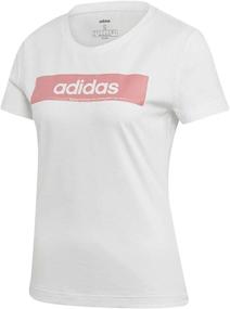 img 1 attached to Adidas Womens Linear Graphic Heather Sports & Fitness and Team Sports