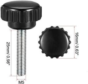 img 3 attached to 🔩 Enhanced Uxcell Knurled Clamping Knobs - Ideal Fasteners for Screws