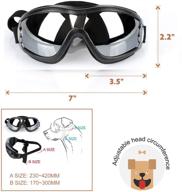 🐶 trirock tinted dog goggles and sunglasses for large and medium breeds with chin strap - enhanced uv protection, windproof, fogproof логотип