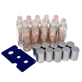 img 3 attached to 💎 Frosted Gemstone Bottles for Convenient Carrying – Essential for Your Needs