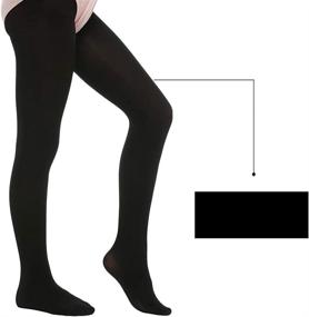 img 1 attached to STELLE Ballet Dance Footed Tights for Girls at School (Toddler/Little Kid/Big Kid)