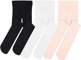 img 4 attached to STELLE Ballet Dance Footed Tights for Girls at School (Toddler/Little Kid/Big Kid)