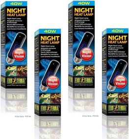 img 1 attached to 🌙 Enhance Your Terrarium with the (4 Pack) Exo Terra Night-Glo Moonlight Lamp, 40 Watt