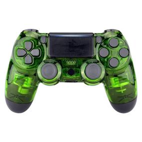 img 4 attached to EXtremeRate Transparent Faceplate Playstation Controller 4 PlayStation 4