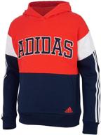 adidas athletic pullover hooded sweatshirt logo