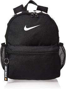 img 4 attached to 🎒 Stylish and Functional: Nike Brasilia Backpack in Black Glossy Finish