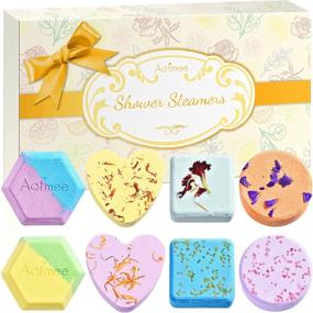 img 4 attached to Premium Aofmee Shower Steamers: 8-Piece Aromatherapy Set with Essential Oils - Perfect Gifts for Women, Moms, and Wives on Valentines, Birthdays, Christmas, and More!