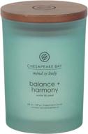 🕯️ chesapeake bay candle scented candle: balance & harmony in water lily pear - medium size logo