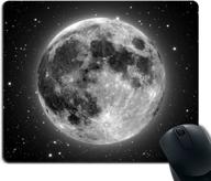 🌙 smooffly full moon gaming mouse pad – custom design with non-slip rubber, stars background – large, thick mousepad for ultimate precision логотип