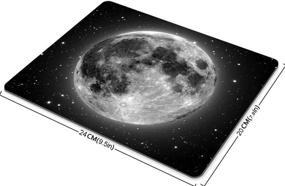 img 2 attached to 🌙 Smooffly Full Moon Gaming Mouse Pad – Custom Design with Non-Slip Rubber, Stars Background – Large, Thick Mousepad for Ultimate Precision