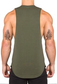 img 1 attached to 👕 Sleeveless Cotton Tshirts for Fitness Workouts