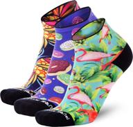 🧦 colorful fun anti-blister ankle athletic socks for women and men by pure athlete - boost your running performance логотип