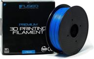 🔵 fused materials blue pla filament - 1kg spool for 3d printing logo