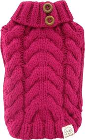 img 3 attached to FouFou Dog Sweater Fuchsia XX Large