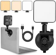optimized video conferencing lighting kit: video light for zoom calls, self broadcasting & live streaming with laptops, macbooks logo