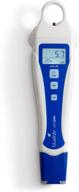 bluelab penph ph pen: accurate water digital meter with dual probe for hydroponic system and indoor plant grow, white logo