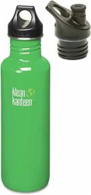 img 1 attached to Organic Garden 27oz Klean Kanteen Bottle - with Bonus Sport Cap Options: Loop Cap and Extra Sport Cap