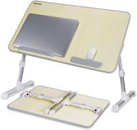 efficiently multifunctional: larger size laptop bed tray table by nearpow - adjustable, portable stand with foldable legs for sofa, couch, and floor - extra spacious! logo