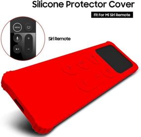 img 2 attached to AWINNER Protective Case Compatible For Apple TV 4K 5Th / 4Th Gen Remote/HD Siri Remote (1St Generation) - Lightweight [Anti Slip] Shock Proof Silicone Cover For Apple TV Siri Remote Controller (Red)