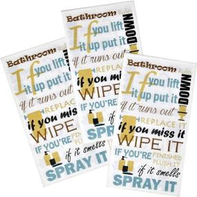 img 2 attached to 100 Toilet Etiquette Guest Napkins - 3 Ply Disposable Paper Towels with Toilet Rules. Ideal for Hostess Gifts, Showers, Powder Rooms, Gyms, Spas, Weddings, Parties. Decorative Hand Napkins for Home and Events.