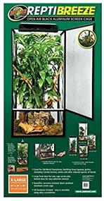 img 1 attached to 🦎 Optimal Habitat Upgrade: Discover the Zoo Med Reptibreeze Open Air Screen Cage!