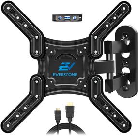 img 4 attached to 📺 Everstone TV Wall Mount Bracket: Tilting Swivel Extension for 28"-60" TVs, VESA 400mm, up to 80lbs