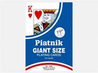 🃏 giant playing cards by piatnik: a jumbo-sized deck of fun! логотип