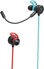 img 4 attached to HORI Nintendo Switch Gaming Earbuds Pro with Mixer - Licensed by Nintendo, Blue