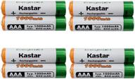 🔋 kastar aaa 8-pack ni-mh 1000mah super high-capacity rechargeable battery precharged for panasonic bk40aaabu hhr-4dpa hhr-55aaabu hhr-65aaabu, solar spinner, solar power unit, garden solar light, mice: best performance and long-lasting power solution logo