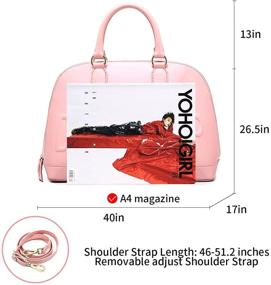 img 1 attached to DREAMTOP Satchel Handbags Fashion Shoulder Women's Handbags & Wallets for Top-Handle Bags