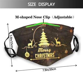 img 3 attached to Christmas Filters Washable Reusable Balaclava Outdoor Recreation for Climbing