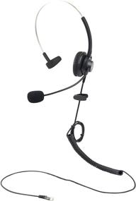 img 1 attached to Avaya Compatible Headset Headphone Hands-Free + Microphone for 9608 9608g 9620l A1608-i J139 J169 J179 IP VIOP Home Office Work Desktop Telephone