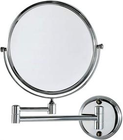 img 4 attached to 🔍 CRW 10x Magnifying Makeup Mirrors Wall Mount - Dual Sided Bathroom Magnification Vanity Mirror for Flexible Use - 360 Degree Swivel, 8 Inch, Chrome Finish