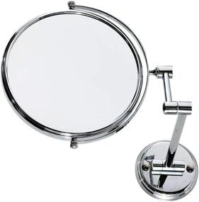 img 3 attached to 🔍 CRW 10x Magnifying Makeup Mirrors Wall Mount - Dual Sided Bathroom Magnification Vanity Mirror for Flexible Use - 360 Degree Swivel, 8 Inch, Chrome Finish